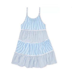 Polo Ralph Lauren Girls Tiered Striped Cotton Dress Size 6X NEW!